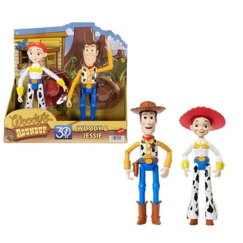 Disney and Pixar Woody & Jessie Action Figure Pack 7" Scale Posable Dolls NWT
